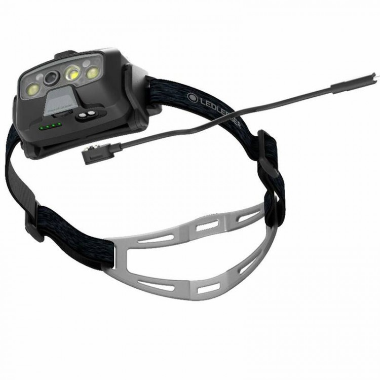 LED Lenser HF8R Rechargeable Headlamp Black Complete Outdoors NZ