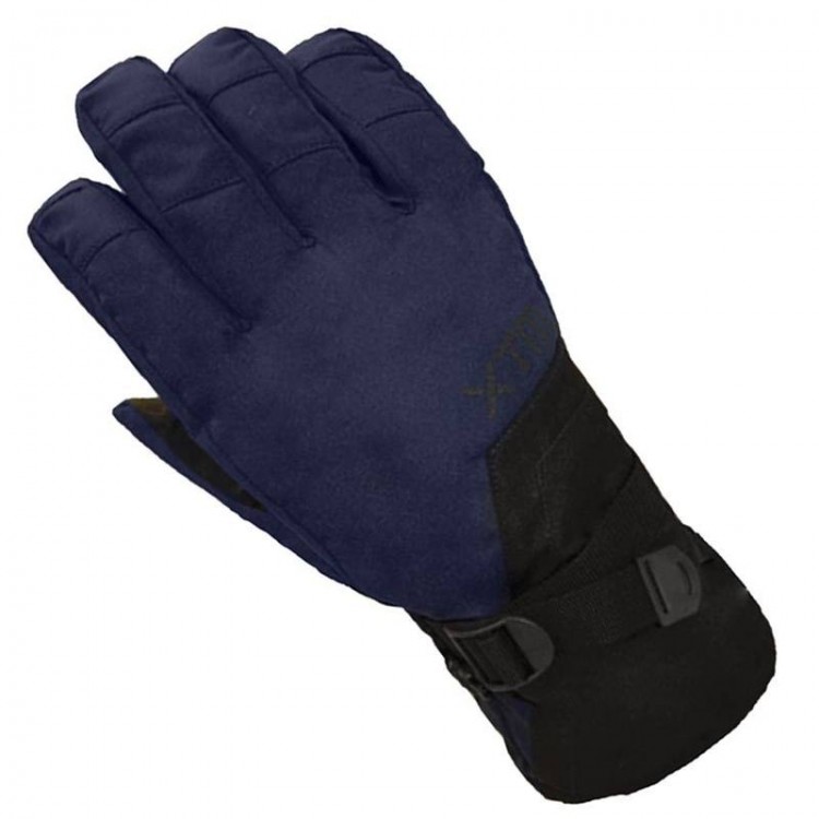 mens navy ski gloves